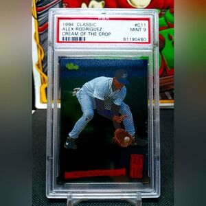 Alex Rodriguez 1994 Classic Cream of the Crop RC #C11 PSA 9 MLB Mariners Yankees